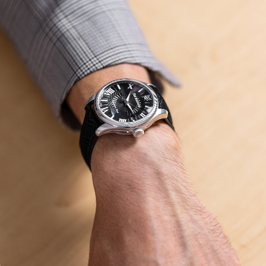 ザ・ニシオギ 腕時計 The Nishiogi ～平城～ 黒檀（メンズ）印伝